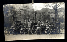 alte Foto AK Motorrad ca 1930