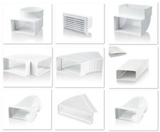 Flachkanalsystem Abluftkanal Flachkanal Verbinder Kniestück Reduktion Abluft