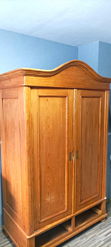 Kleiderschrank antik weichholz - kleiderschrank,