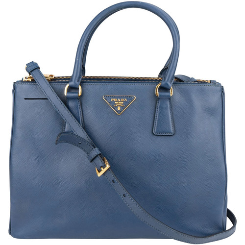 Prada blue saffiano leather - blue,