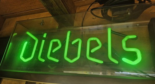 Diebels echtes neon sign - diebels,