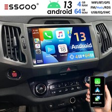 4+64G Für Kia Sportage 2010-16 Autoradio Android 13 Carplay GPS Navi WIFI BT RDS