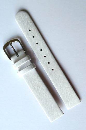 Uhrband leder weiss mm - uhrband,