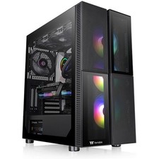 Thermaltake Versa T26 TG ARGB, Tower-Gehäuse schwarz, Tempered Glass