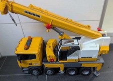 BRUDER 03571 Scania Super 560R Liebherr Kran-LKW mit L+S Modul - TOP ZUSTAND