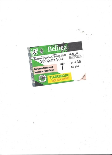 Sammler ticket borussia - ticket:,