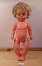 vintage grosse Babypuppe alte Puppe Schlafaugen für Puppenmutti LB 46 cm (03)