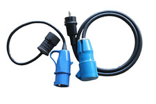 Camping CEE/Schuko Adapterkabel Set 230V 16A 3-pol Caravan Boot Wohnmobile