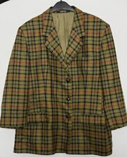 Daks London Tweed Blazer 46 Ellbogen Patches Schurwolle Jackett Sakko Jacke 6998