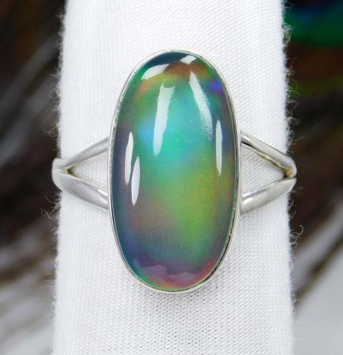 Aurora opal ring - opal,