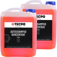 2x 5L TECPO AUTO-SHAMPOO KONZENTRAT ZITRUSDUFT NANO GLANZ-EFFEKT ABPERELEFFEKT