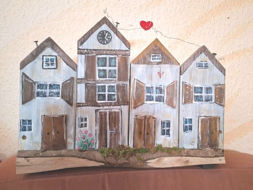 Häuserzeile blumenkasten haus - häuserzeile,
