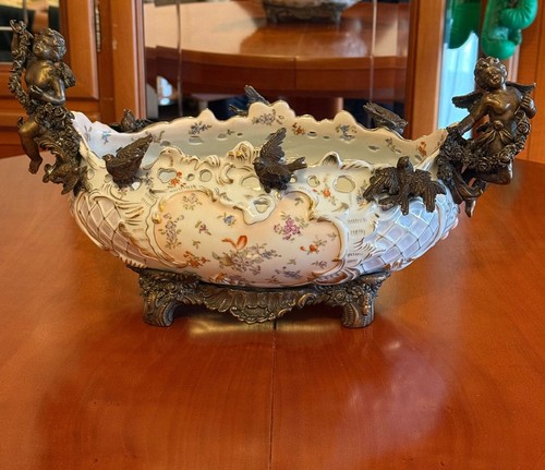 Antike porzellanvase mit - porzellanvase,