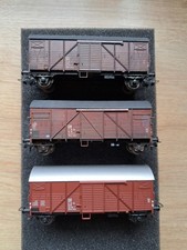H0 Roco/ Sachsenmodelle 3 Stück DR Epoche IV Gedeckter Güterwagen Bauart Bremen