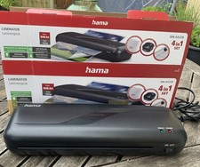 HAMA Heiß Laminiergerät/ Laminierer/ Laminator &Schneidelineal und Eckenrunder 