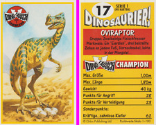 Sammelkarte Dinosaurier Dino Tausch Nr. 17 Oviraptor