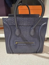CELINE Luggage python handbag 