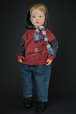 Helga Matejka Künstlerpuppe „Marielle“ (Repro 1991) – ca. 74 cm