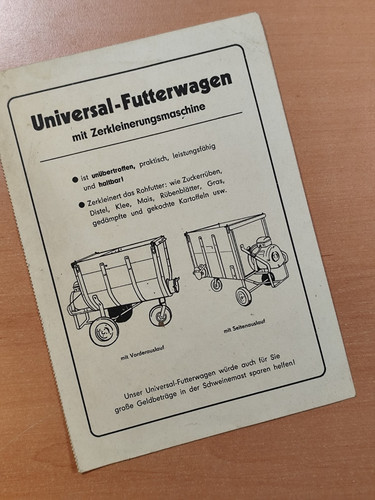 Universal futterwagen prospekt - futterwagen,