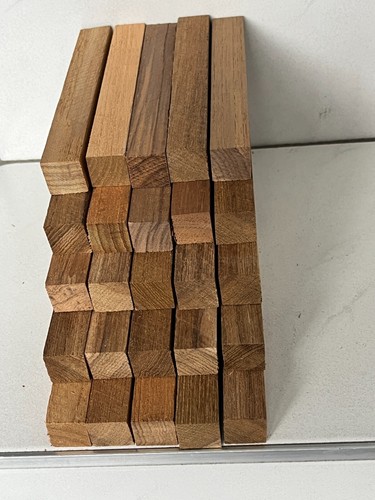 Burma teak pen blanks - burma, 25
