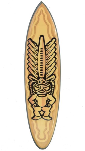 Tiki surfboard 100cm deko - tiki,