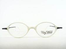 KEY WEST weiße ovale Brille