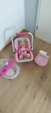 Baby Born Set Puppe, Toilette, Badewanne, Babyschale