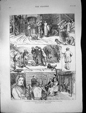 Original alter antiker Druck