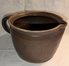 alter Steinguttopf alter Tontopf Deko Krug Blumentopf braun