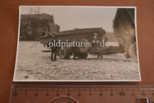 tolles altes Foto Sturmbootkommando Piekary - Sturmboot auf Anhänger 