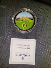 Bvb Borussia Dortmund Fanmünze Gold Münze Vergoldet Silber 2013/14 Kein Trikot