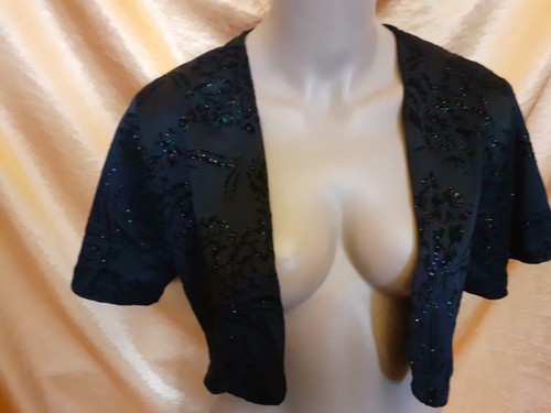 Bolero samtig glitzernd - (b56),