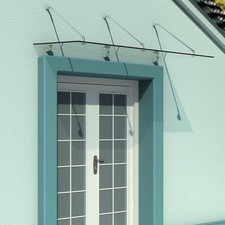 HOMCOM Glasvordach Haustür