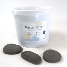 TOP Kreativ Bastelbeton GRAU Gieß Beton 5 kg Deko Abformmasse (4,79 EUR/kg)