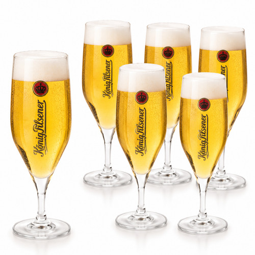 König pilsener bierglas - 6x,