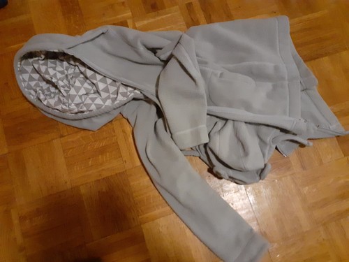 Tragejacke grau fleece - tragejacke, m
