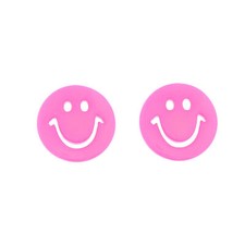Zac's Alter Ego coole Neon Smiley Gesicht Knopf Ohrringe