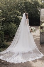 Schleier 3m Kathedrale Ivory