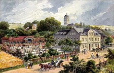 Ak Zwickau in Sachsen, Gasthaus Gambrinus,  Pferde, Menschen,... - 4840695