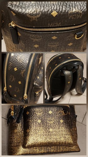 Mcm rucksack schwarz gold - schwarz,