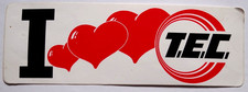 Werbe-Aufkleber I love TEC