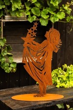 Sterntaler Sternenmädchen rostige Dekoration Metall Rost Gartendeko Edelrost