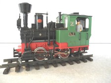 LGB Lehmann 007917 Dampflok Krauss & Cie 2774  RhB 2 Grün/schwarz 25 cm