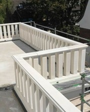  Balustraden Höhe 92cm. Balustrade Baluster Marmor Steingeländer eckig Typ 10