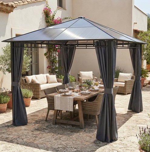 Pavillon 3x3m aluminium dach - 3x3m,