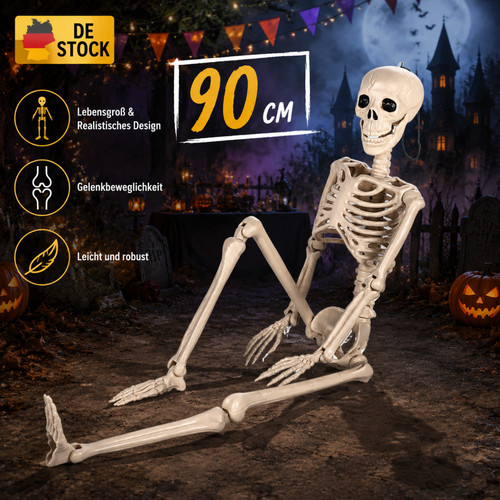 Skelett halloween beweglich - skelett,