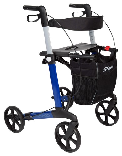 Rollator leopard softräder - rollator,