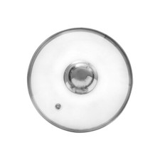 ORION Glasdeckel mit Edelstahlring für Topf Pfanne hitzebeständiges Glas Ø 14 cm