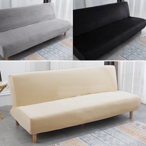 Samt armless sofabezug - samt,