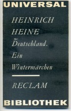 Heinrich Heine: Deutschland . Ein Wintermärchen. - Reclam Band 22